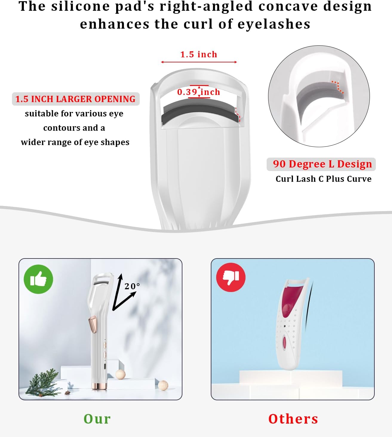Zentheca Heated Eyelash Curler PRO