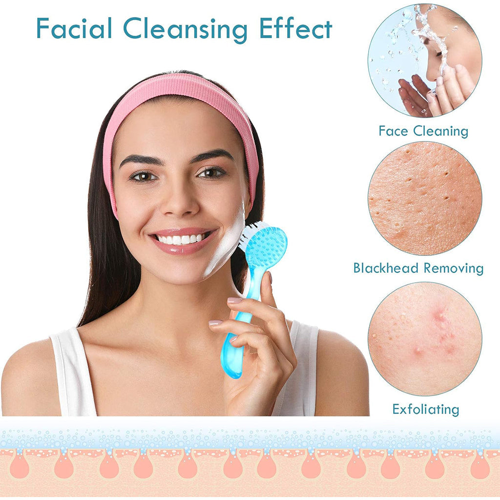 Zentheca – Dual-Head Manual Facial Cleansing Brush